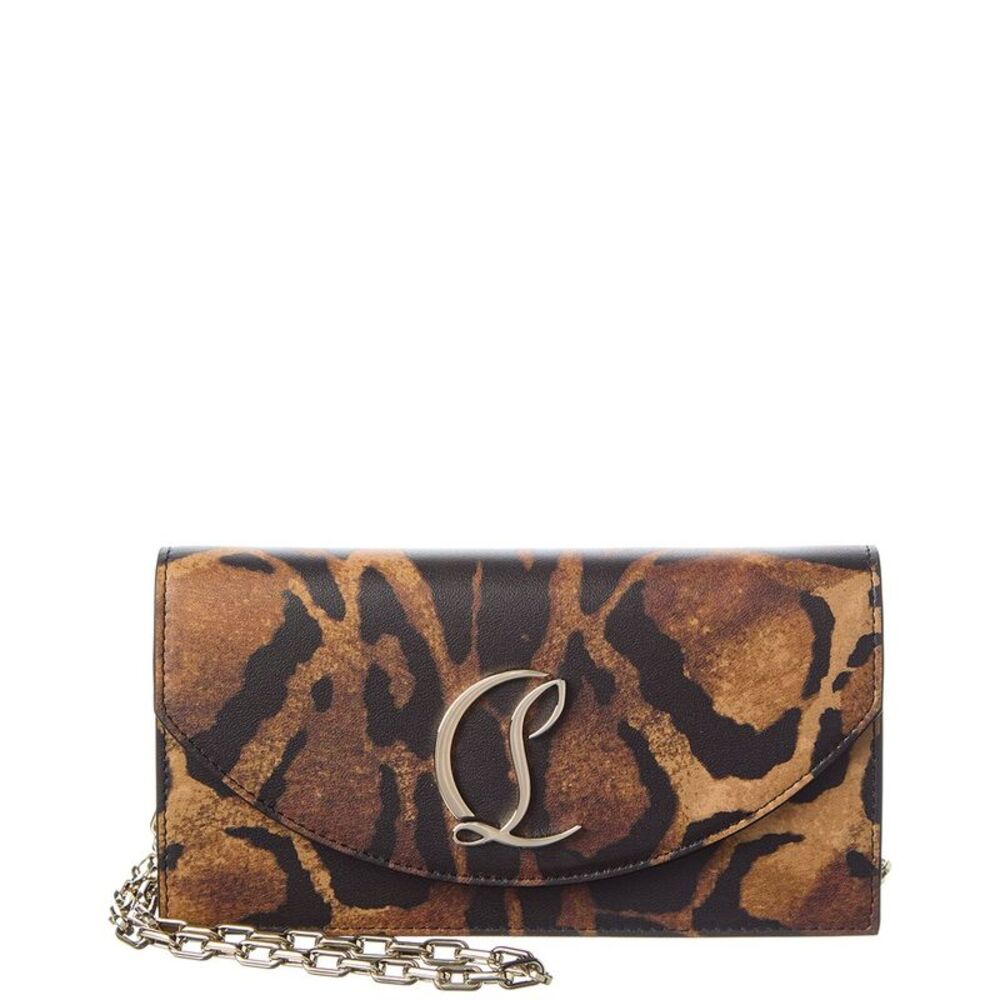 Christian Louboutin Loubi54 Leather Wallet On Chain